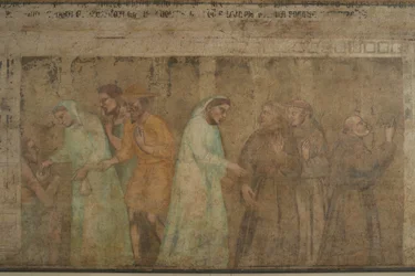 Detail of the Arrival of the Grey Friars in Florence